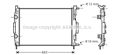 AVA QUALITY COOLING Радиатор, охлаждение двигателя RT2308